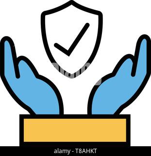 security icon- vector security symbol business icon Stock Vector