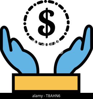 investment icon- business investment vector symbol icon. Stock Vector