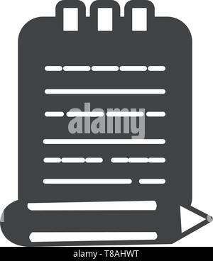 Write note icon vector vector symbol. Stock Vector