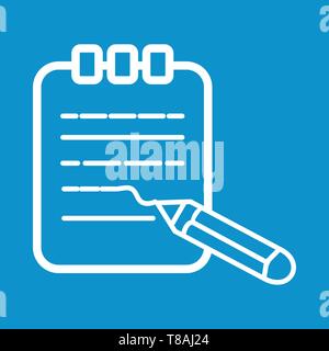 Write note icon vector vector symbol. Stock Vector
