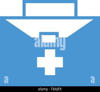 Medical and health care bag- vector Medical and health care bag icon Stock Vector