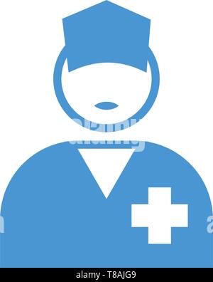 doctor, Nurse icon- vector doctor, nurse icon for website or mobile Stock Vector