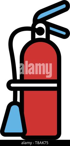 Extinguisher vector icon. vector sing symbol Stock Vector