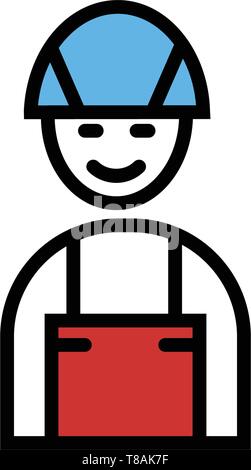 firefighter icon. vector sing symbol Stock Vector