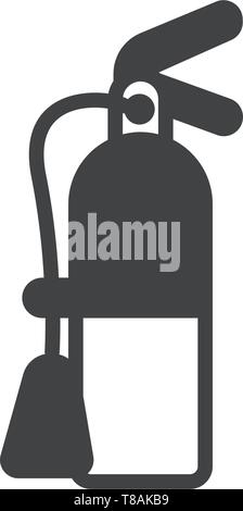 Extinguisher vector icon. vector sing symbol Stock Vector