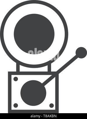 fire alarm icon. vector sign symbol Stock Vector