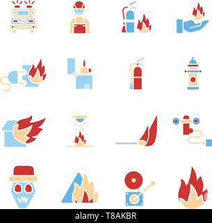 Fire brigade icon. vector sign symbol Stock Vector