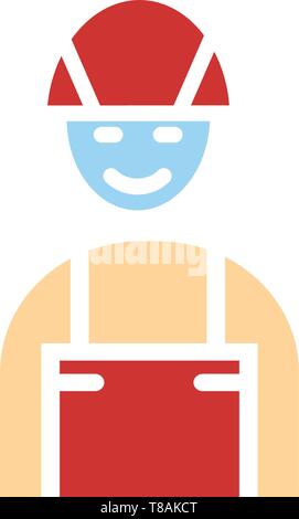 firefighter icon. vector sing symbol Stock Vector