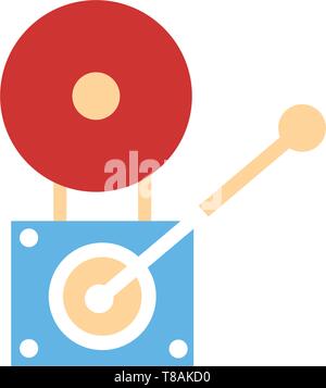 fire alarm icon. vector sign symbol Stock Vector