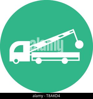 construction truck- vector icon construction service. Stock Vector
