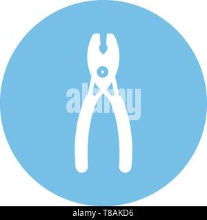 pliers icon- vector sing symbol Stock Vector