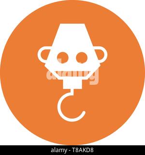 Industrial hook icon- vector sing symbol Stock Vector