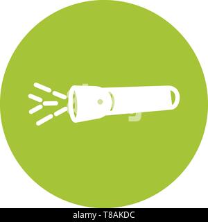 Flashlight icon- vector sign symbol. Stock Vector
