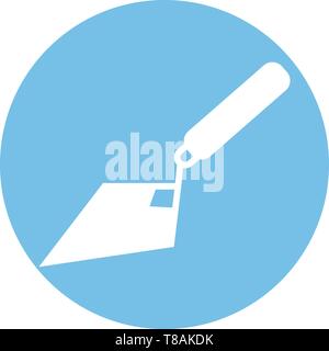 Trowel icon- vector sing symbol. Stock Vector