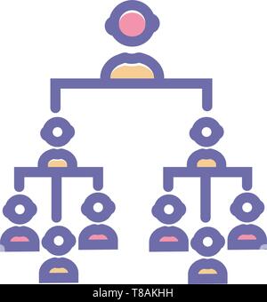 Hierarchy vector sign symbol. vector clean Hierarchy icon for website or mobile apps Stock Vector