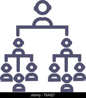 Hierarchy vector sign symbol. vector clean Hierarchy icon for website or mobile apps Stock Vector