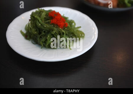 Japanese style seaweed salad, Wakame salad Stock Photo - Alamy