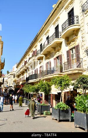 Morocco, Tangier Tetouan region, Tangier, the old city (medina), rue d'Italie Stock Photo