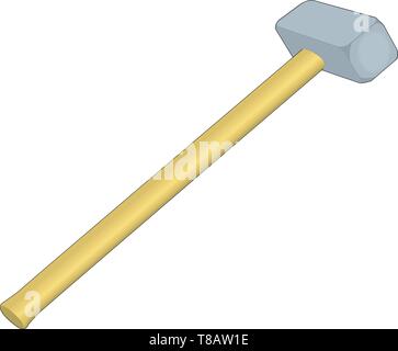 Sledge Hammer Vector Illustration Stock Vector