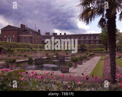 The Sunken Garden at Kensington Palace Gardens, London Stock Photo