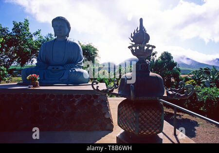 Great Buddha at Jodo Mission,Lahaina,Maui Stock Photo