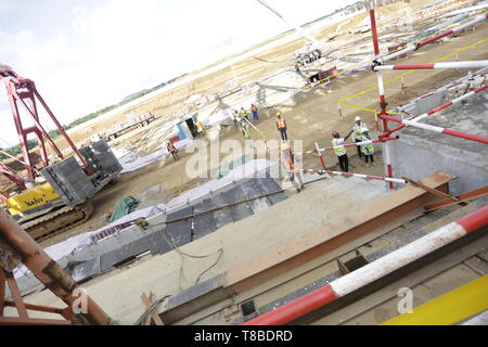 international sports and training centre complex at Cote d'Or, Mauritius ... The complex is expected to include a multi-sport stadium Stock Photo