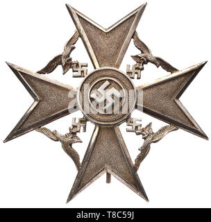 A Spanish Cross In Silver In Its Case Silver Polished Edges Separately Inset Eagles Between The Cross Arms Applied Medallion The Reverse With In Struck Maker S Logo Of Meybauer Berlin And 900 Mark