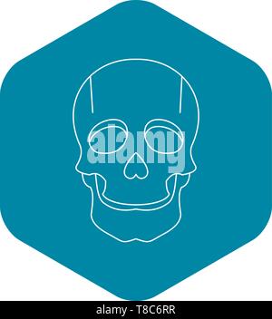 Singer mask icon, outline style Stock Vector