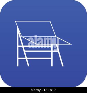 Blank portable screen icon digital blue Stock Vector