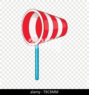 Supplies wind sock icon, cartoon style Stock Vector