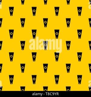 Tube with sunbathing cream pattern vector Stock Vector