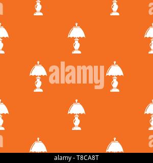 Shade lamp pattern vector orange Stock Vector