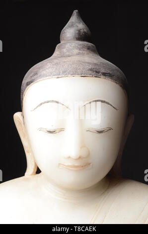Marble Myanmar Buddha statue Stock Photo