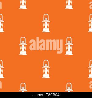 Gas lamp pattern vector orange Stock Vector