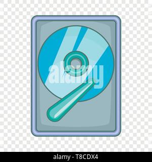 Hard drive disk icon, cartoon style Stock Vector