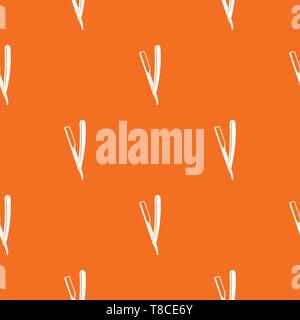 Razor pattern vector orange Stock Vector