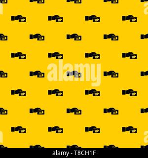 Hand with parking ticket pattern vector Stock Vector