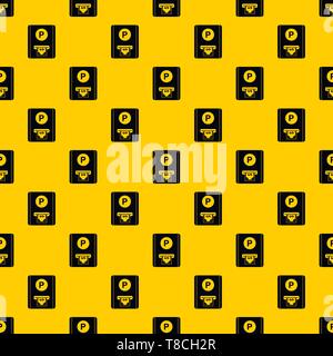 Parking fee pattern vector Stock Vector