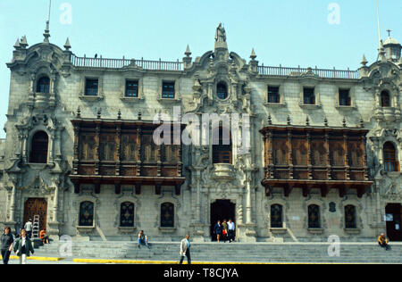 Archbishops Palace,Lima,Peru Stock Photo