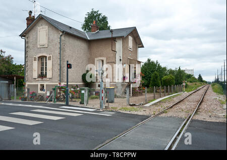 Orleans, Tramway, 2012-07-10 °B Verville Lokalbahn Stock Photo