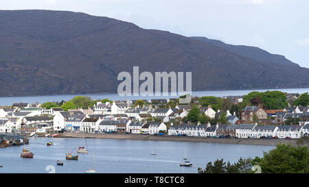 View of Ullapool on  the North Coast 500 scenic driving route in northern Scotland, UK Stock Photo