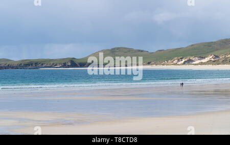 Beach at Balnakeil Bay near Durness in Sutherland on the North Coast 500 scenic driving route in northern Scotland, UK Stock Photo