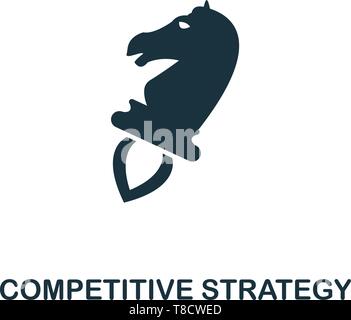Competitive Strategy icon. Creative element design from business strategy icons collection. Pixel perfect Competitive Strategy icon for web design, ap Stock Vector