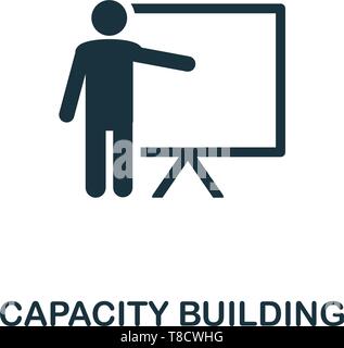 Capacity Building icon. Creative element design from business strategy icons collection. Pixel perfect Capacity Building icon for web design, apps, so Stock Vector