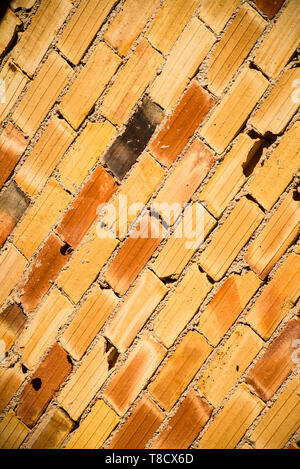 Full frame take of a weathered brick wall Stock Photo - Alamy