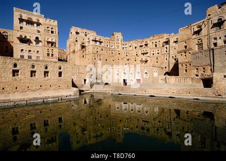 Yemen, Amran Governorate, Hababa, the cistern Stock Photo