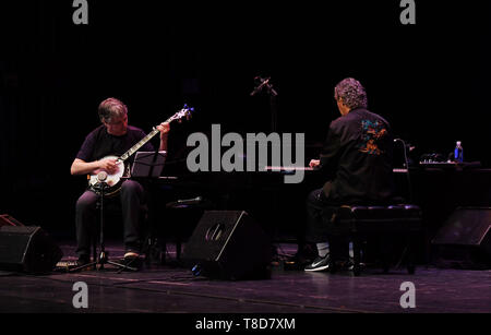 May 11, 2019 - BELA FLECK and CHICK COREA, multi Grammy winners  bring piano and banjo together at the Sandler Center  in VIRGINIA BEACH, VIRGINIA  11 MAY 2019..Â©Jeff Moore (Credit Image: © Jeff Moore/ZUMA Wire) Stock Photo