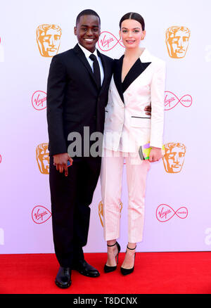 Ncuti Gatwa And Emma Mackey In The Press Room At The Virgin Media Bafta 