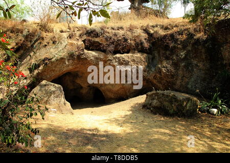 Caves of Friendship in Acolman, Xometla, Estado de Mexico Stock Photo ...