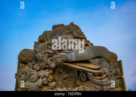 Garuda undaunted hindu mythic bird image in GWK culture park, Bali Stock Photo